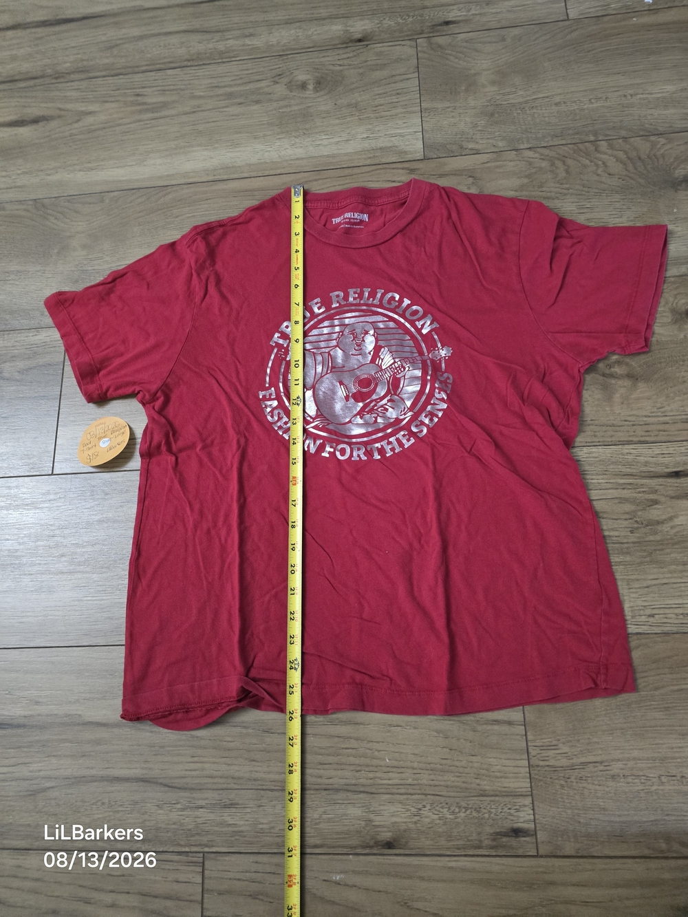 True Religion Red Graphic Crewneck T-Shirt